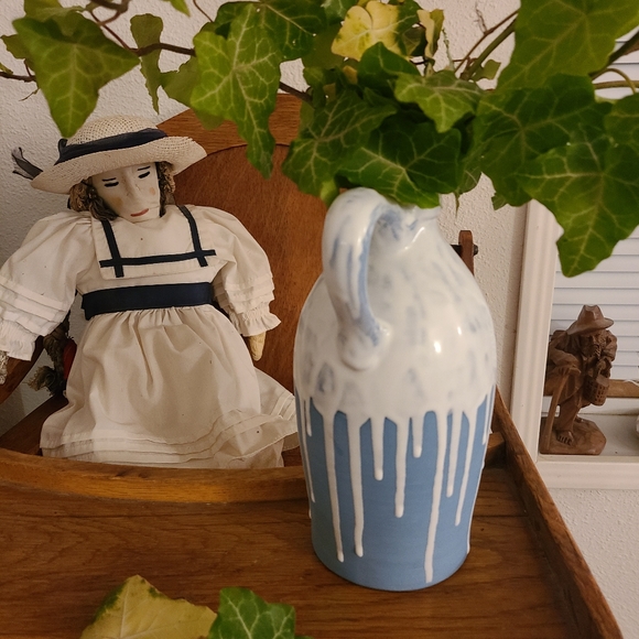 Drip Glaze Bottle/Jug Vase 8.5 x 5.5 - Picture 8 of 8